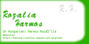 rozalia harmos business card